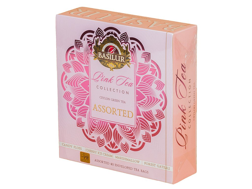 BASILUR Gift Pink Tea Assorted přebal 40 gastro sáčků