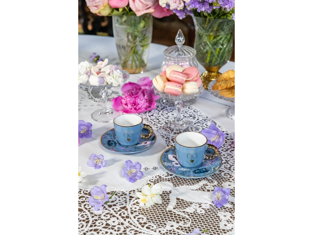 Bialetti set 2 šálků s podšálky Bridgerton