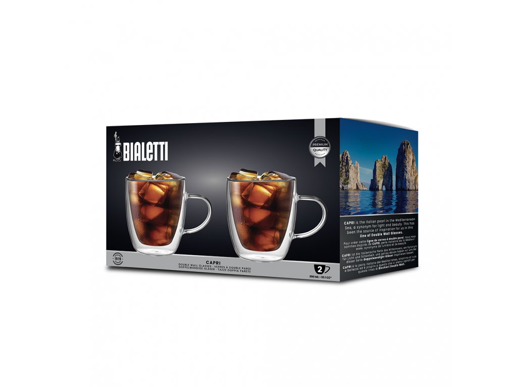 Bialetti set 2 sklenic Capri 350 ml