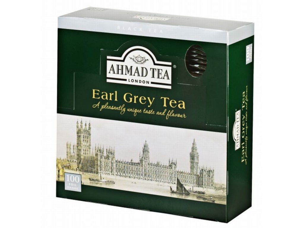 Čaj AHMAD TEA LONDON - Earl Grey porcovaný 100 ks