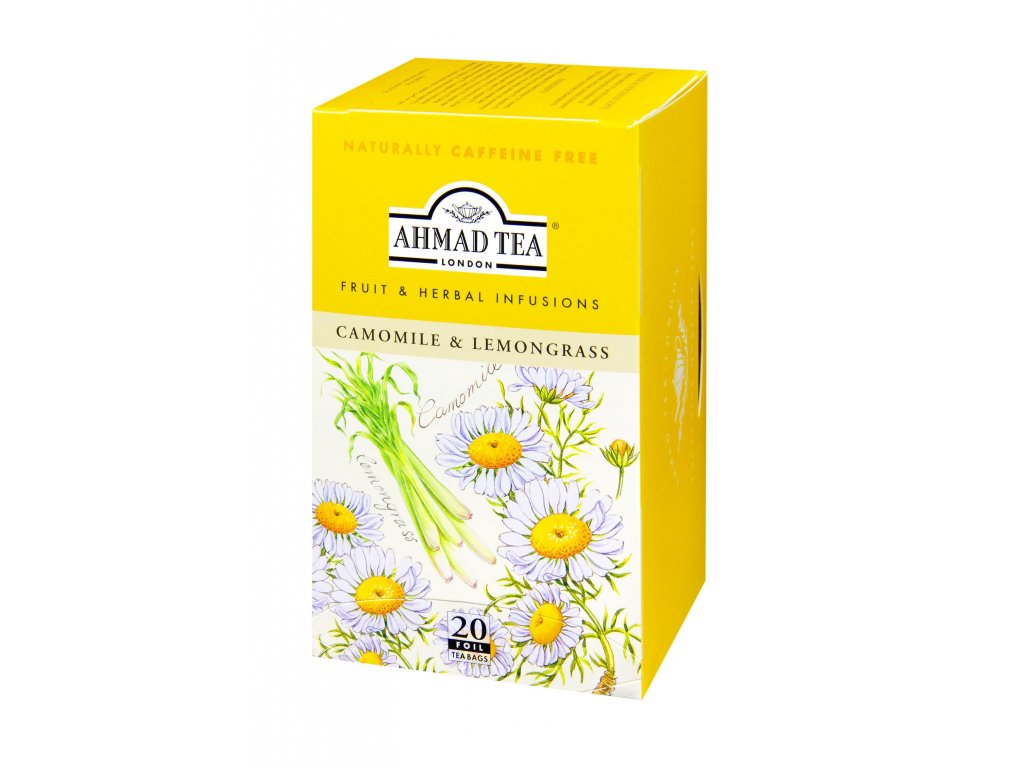 Čaj AHMAD TEA LONDON - Heřmánek a citrónová tráva- porcovaný 20 ks