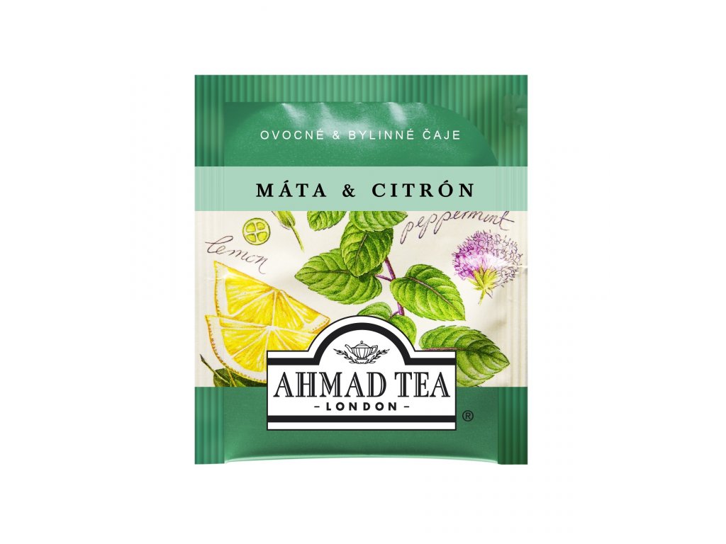 Čaj AHMAD TEA LONDON - Máta s citronem- porcovaný 20 ks