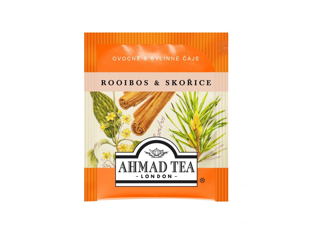 Čaj AHMAD TEA LONDON - Rooibos se skořicí- porcovaný 20 ks