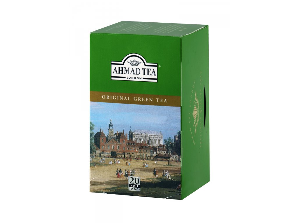 Čaj AHMAD TEA LONDON - zelený čaj- porcovaný 20 ks