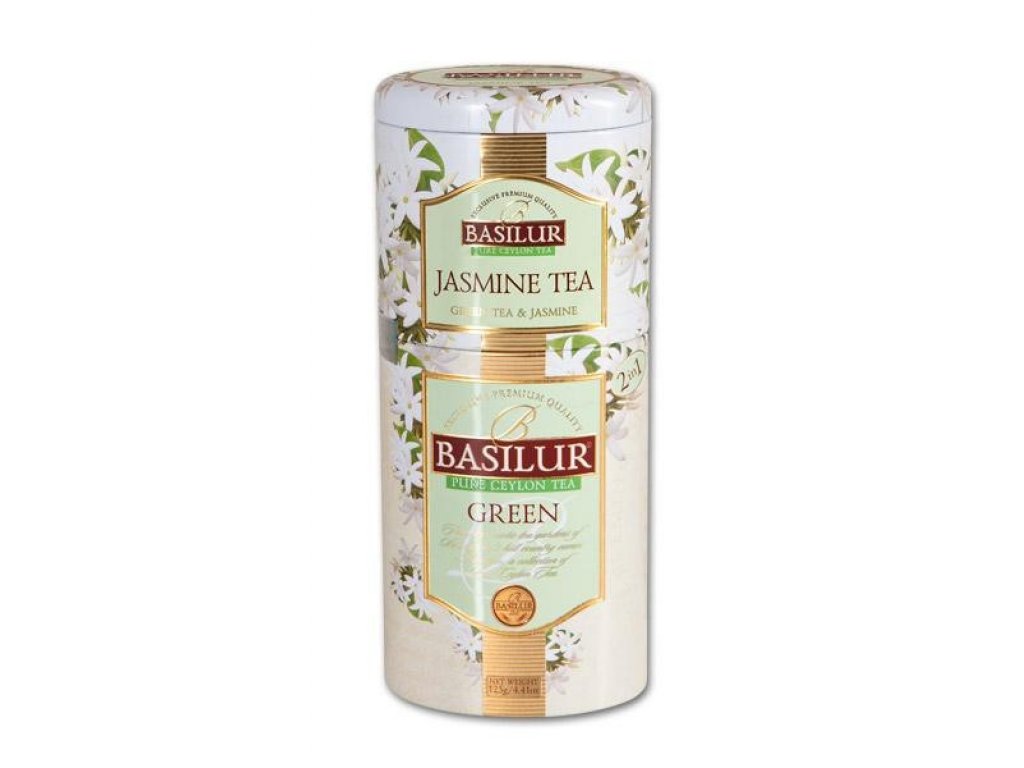 Čaj Basilur-sypaný zelený čaj Jasmine + Green 50+75g 2v1
