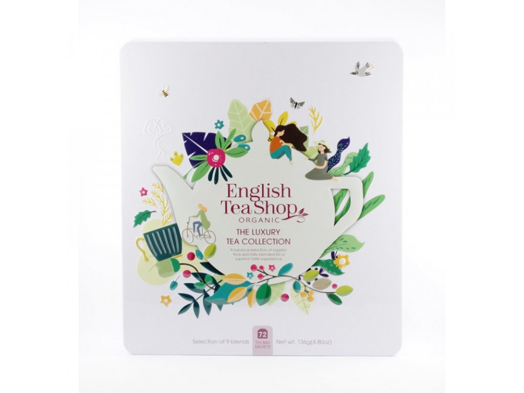 Čaj English Tea Shop  dárková kolekce 72 ks čaje v plechové dóze