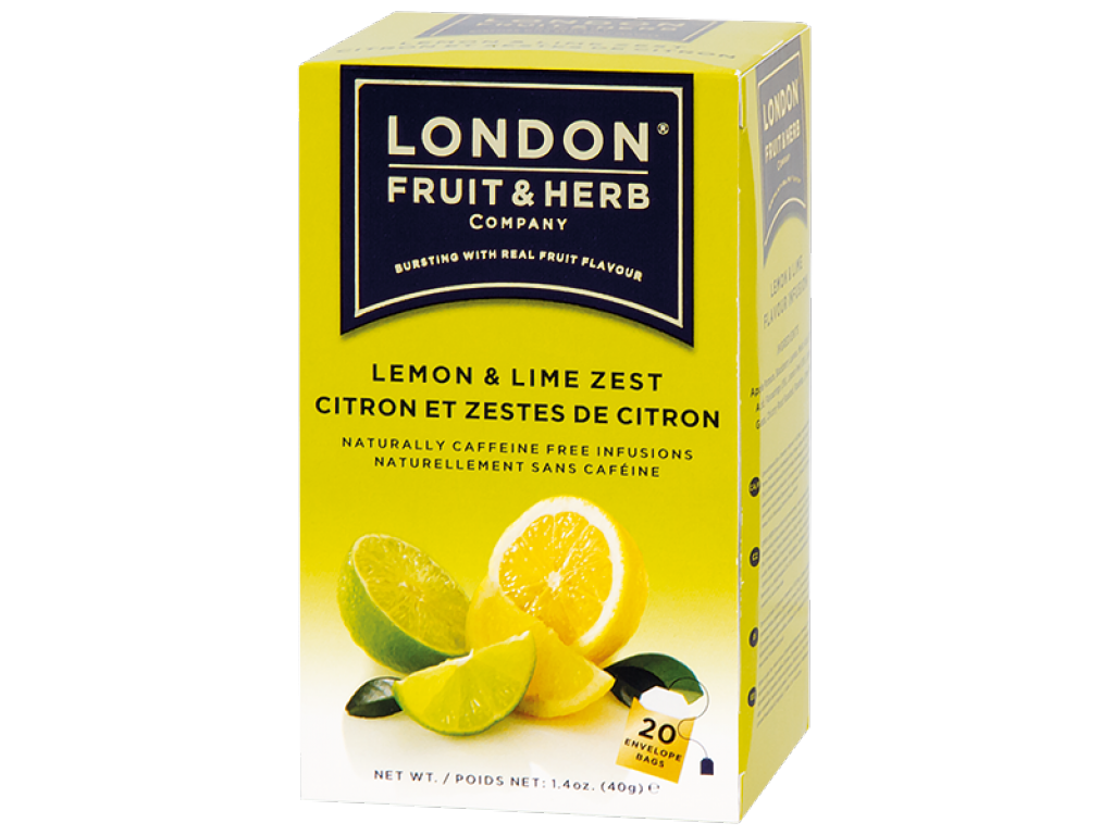 ČAJ LONDON FRUIT&HERB - ovocný čaj Citrón-limetka porcovaný 20 sáčků