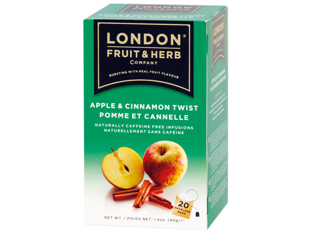 ČAJ LONDON FRUIT&HERB ovocný čaj Jablko-skořice porcovaný 20 sáčků