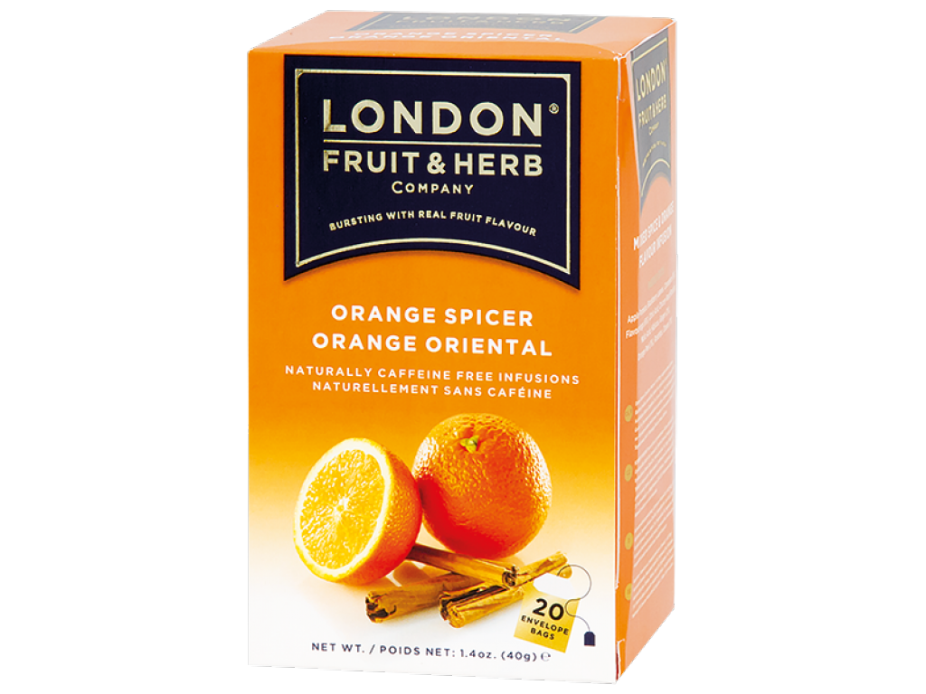 ČAJ LONDON FRUIT&HERB - ovocný čaj Pomeranč-skořice porcovaný 20 sáčků