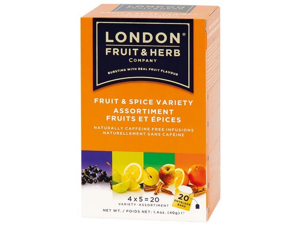 ČAJ LONDON FRUIT&HERB - ovocný čaj variace Kořeněné ovoce 20 sáčků