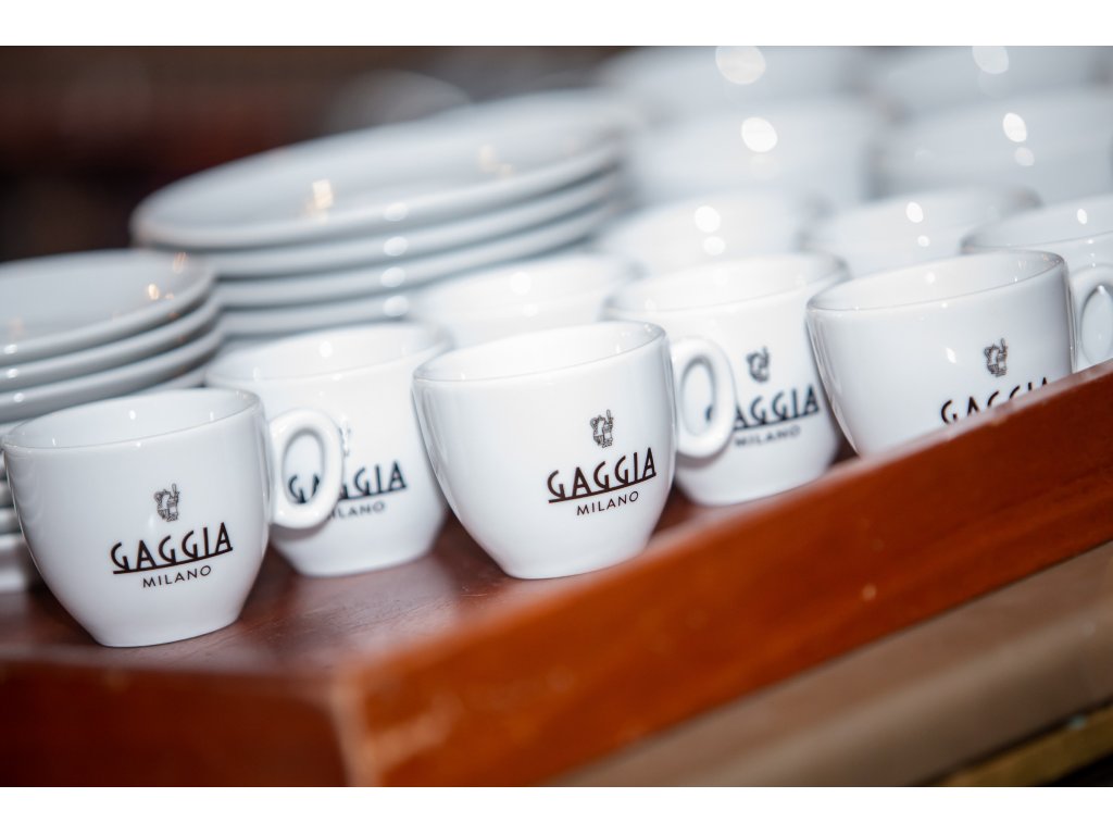 Gaggia šálky s podšálky cappuccino 4 ks
