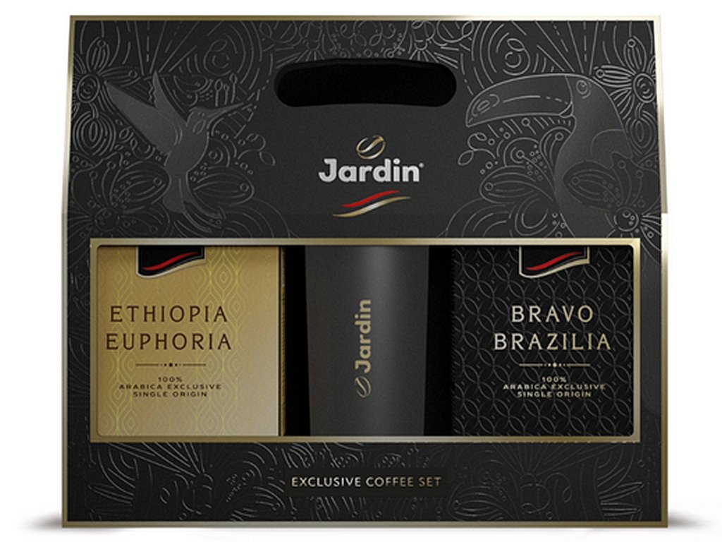 JARDIN Gift Box Arabika mletá 2x250g s termohrnkem