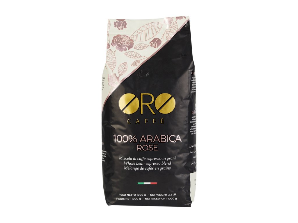 Káva ORO Caffe 100% Arabica Rose zrnková 1 kg