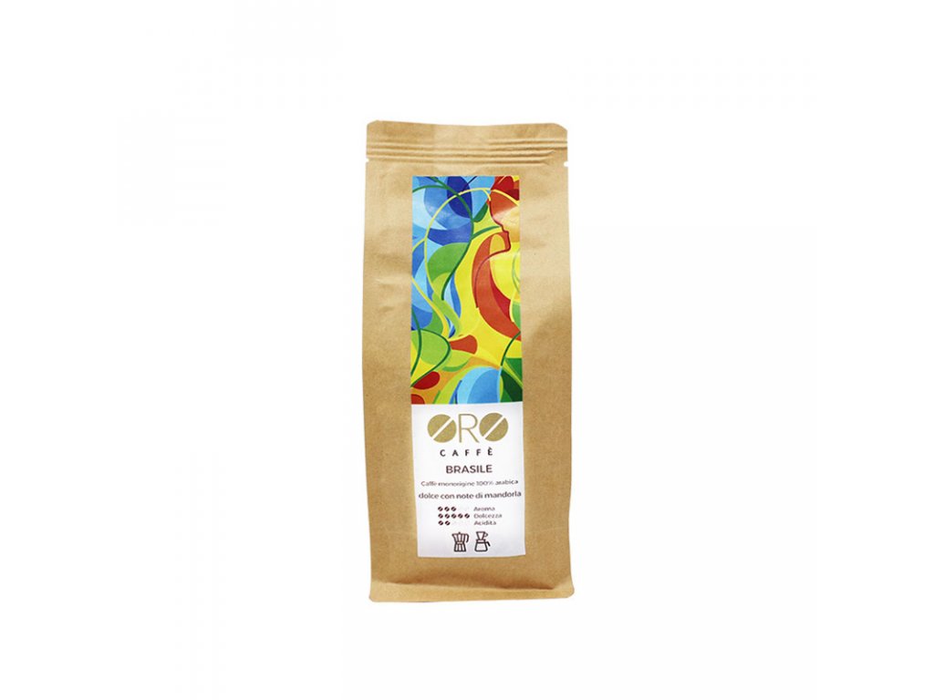 Káva ORO Caffe Brazilie zrnková 250g