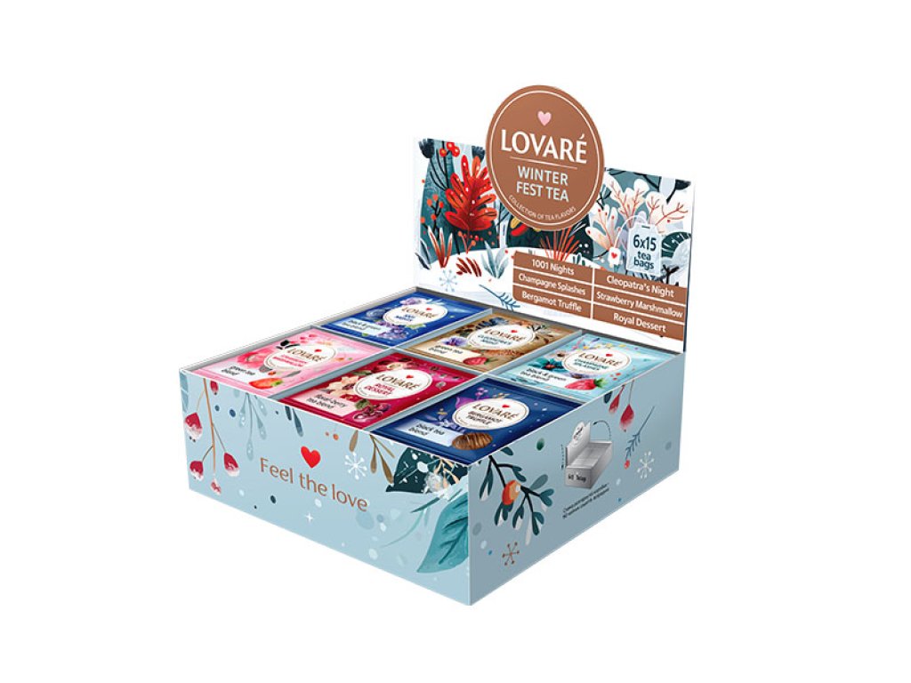 LOVARÉ Fest Tea Set 157,5g (90 sáčků, kolekce čajů) 