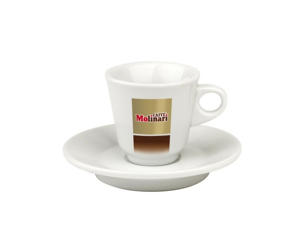 Molinari šálek espresso s podšálkem 1 ks