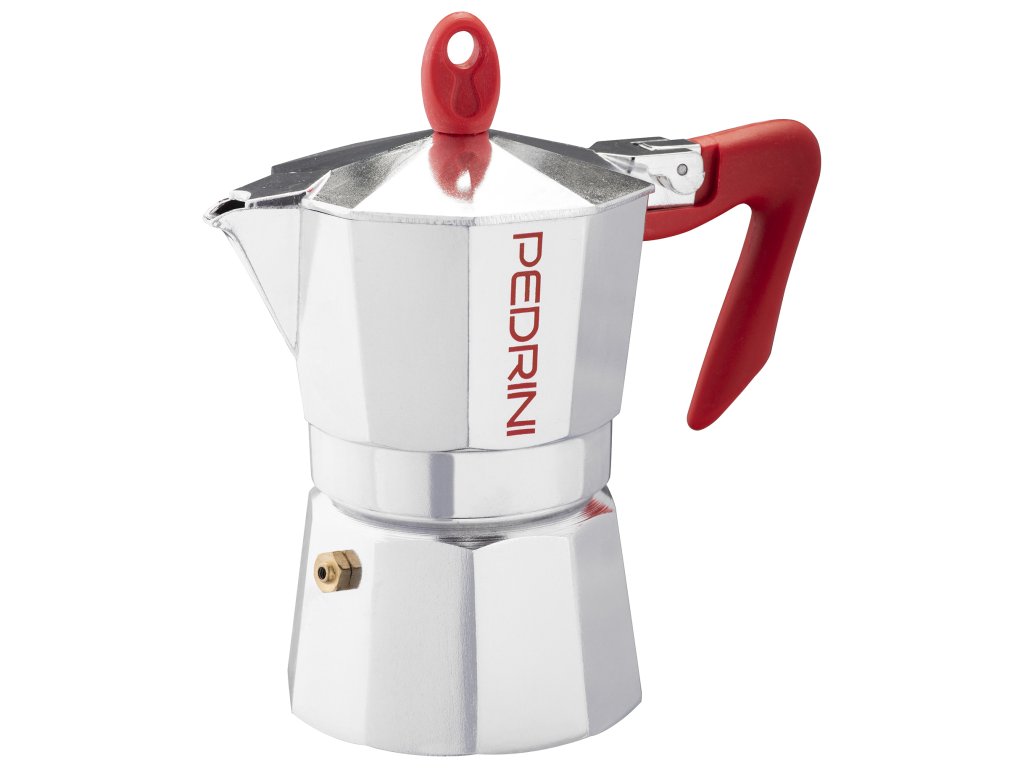 Pedrini Kaffettiera Brillant červená (různé velikosti)