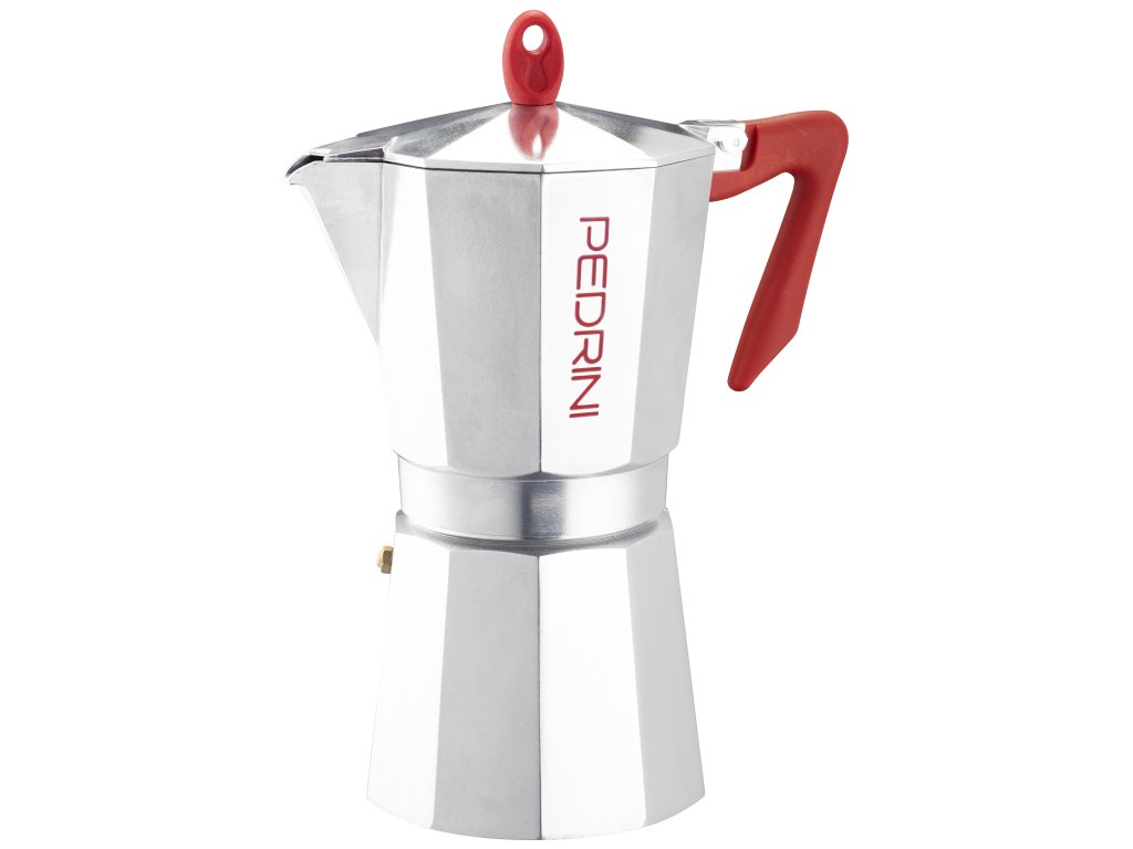 Pedrini Kaffettiera Brillant červená (různé velikosti)