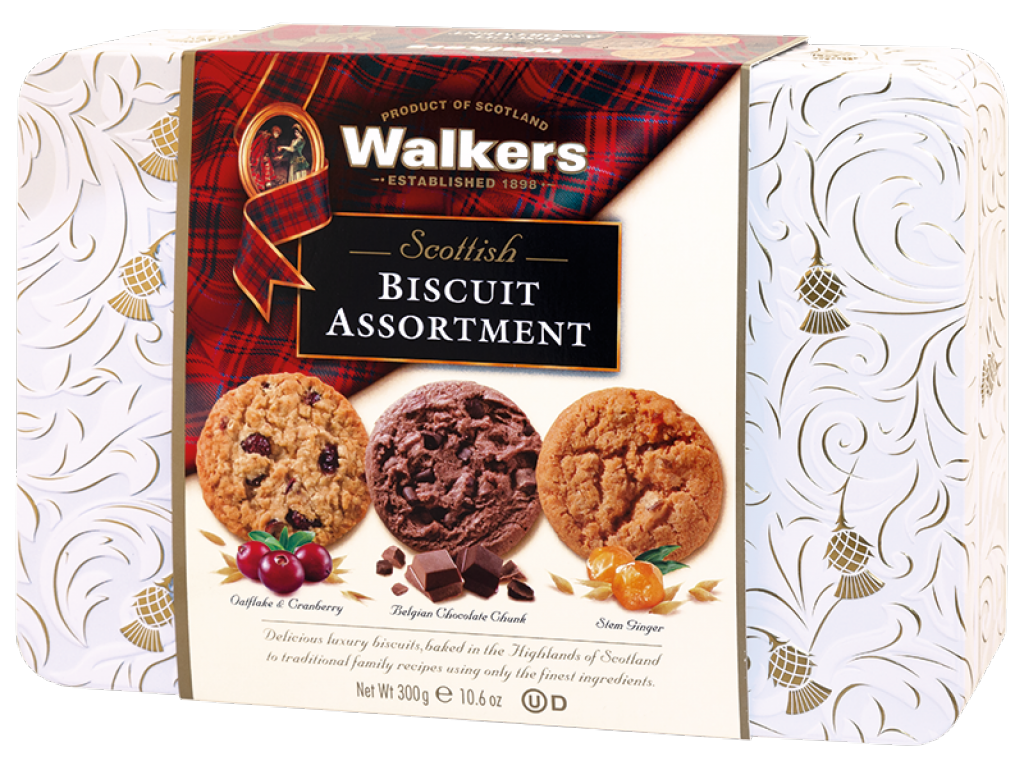 Walkers dárková dóza mix 3 druhy sušenek 300 g