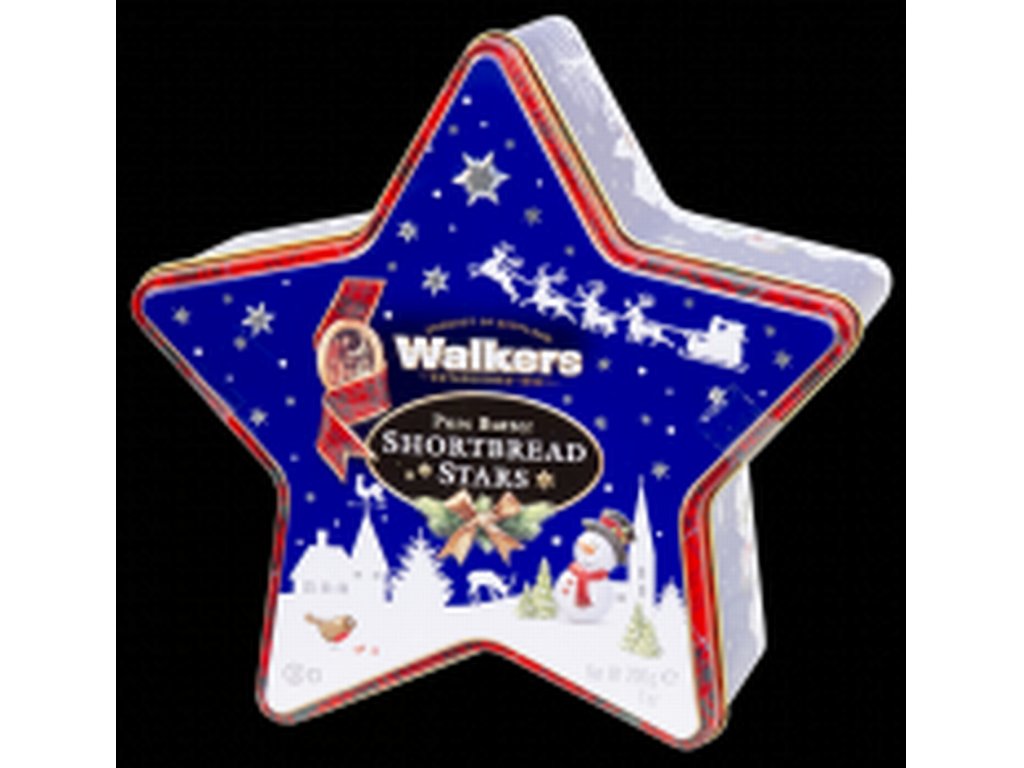 Walkers vánoční sušenky Hvězda 200g