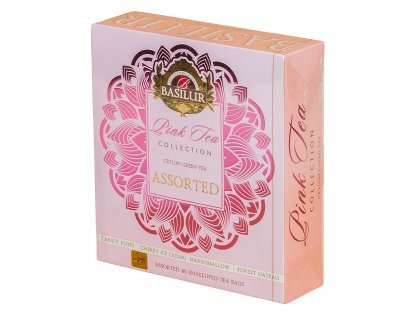 BASILUR Gift Pink Tea Assorted přebal 40 gastro sáčků