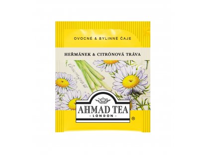 Čaj AHMAD TEA LONDON - Heřmánek a citrónová tráva- porcovaný 20 ks