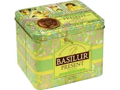 Čaj Basilur Present Green sypaný 100g