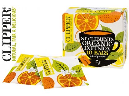 Čaj Clipper - Pomeranč,citron, citronová tráva porcovaný 10 ks