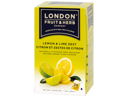 ČAJ LONDON FRUIT&HERB - ovocný čaj Citrón-limetka porcovaný 20 sáčků
