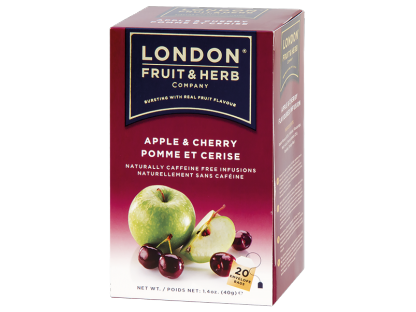 ČAJ LONDON FRUIT&HERB  ovocný čaj Jablko s višní porcovaný 20 sáčků