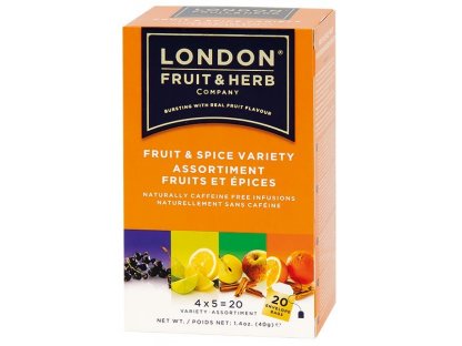 ČAJ LONDON FRUIT&HERB - ovocný čaj variace Kořeněné ovoce 20 sáčků