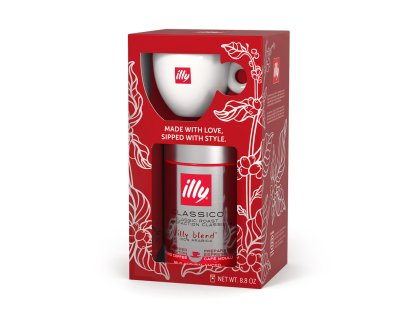 illy vánoční balení 250g mletá + šálek