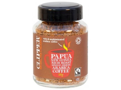 Káva Clipper - instantní káva Papua Nová Guinea 100g