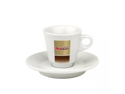 Molinari šálek espresso s podšálkem 1 ks