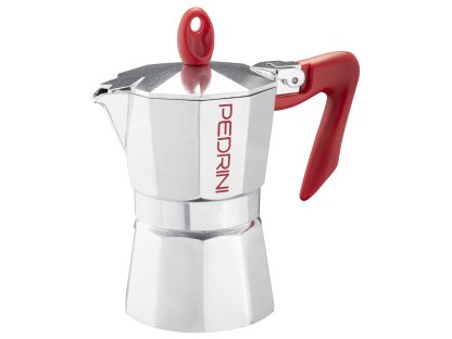 Pedrini Kaffettiera Brillant červená (různé velikosti)