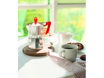 Pedrini Kaffettiera Brillant červená (různé velikosti)