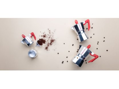 Pedrini Kaffettiera Brillant červená (různé velikosti)