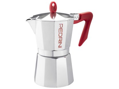 Pedrini Kaffettiera Brillant červená (různé velikosti)
