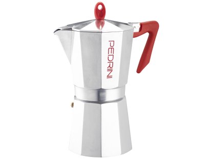 Pedrini Kaffettiera Brillant červená (různé velikosti)