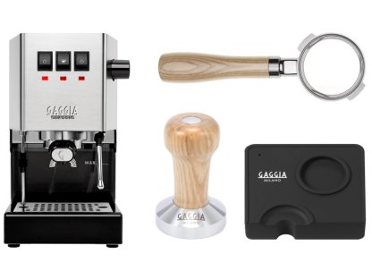 Set Gaggia Classic E24 nerez + 3x příslušenství