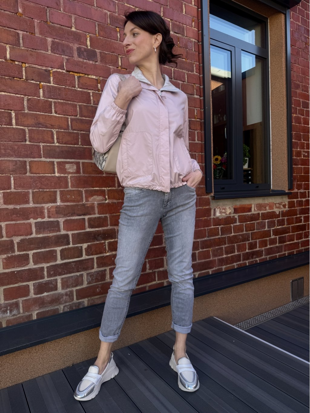 Bunda Happy Goose 15439869 jemně růžová parka krátká 