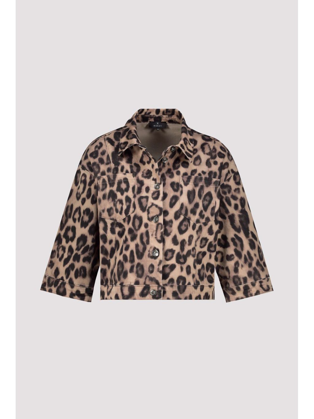 Bunda Monari 8783 hnědá leopardí vzor