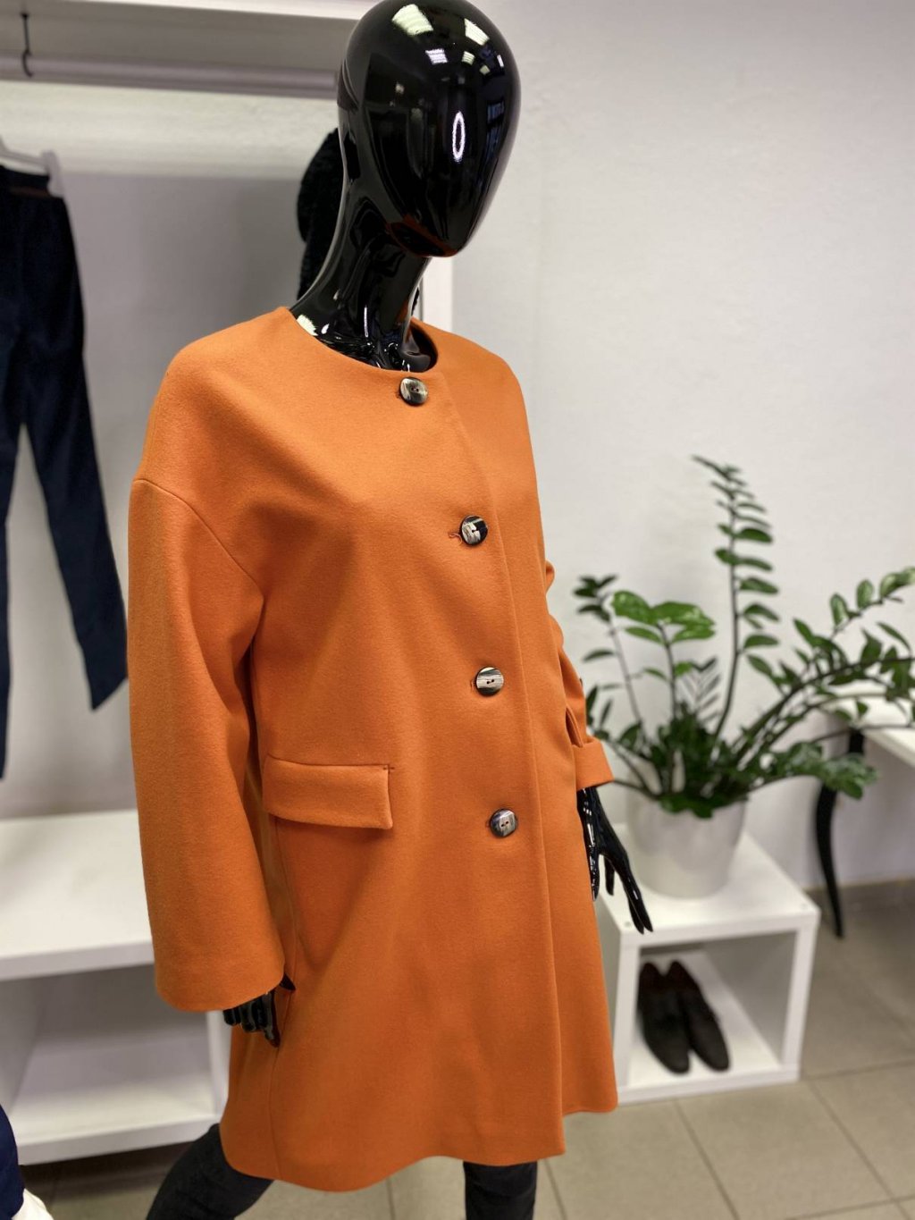 Kabát Modex oranžový