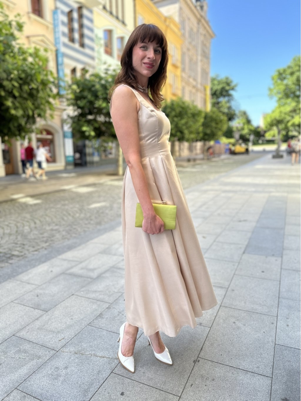 Kabelka Rinascimento 7003 limetová psaníčko 