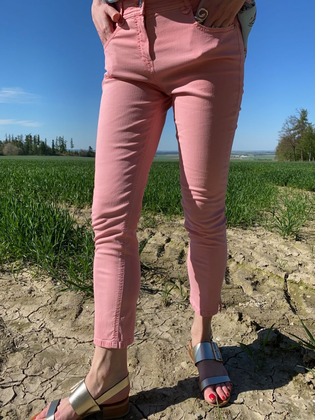 Kalhoty A. Gardeur růžové zuri115