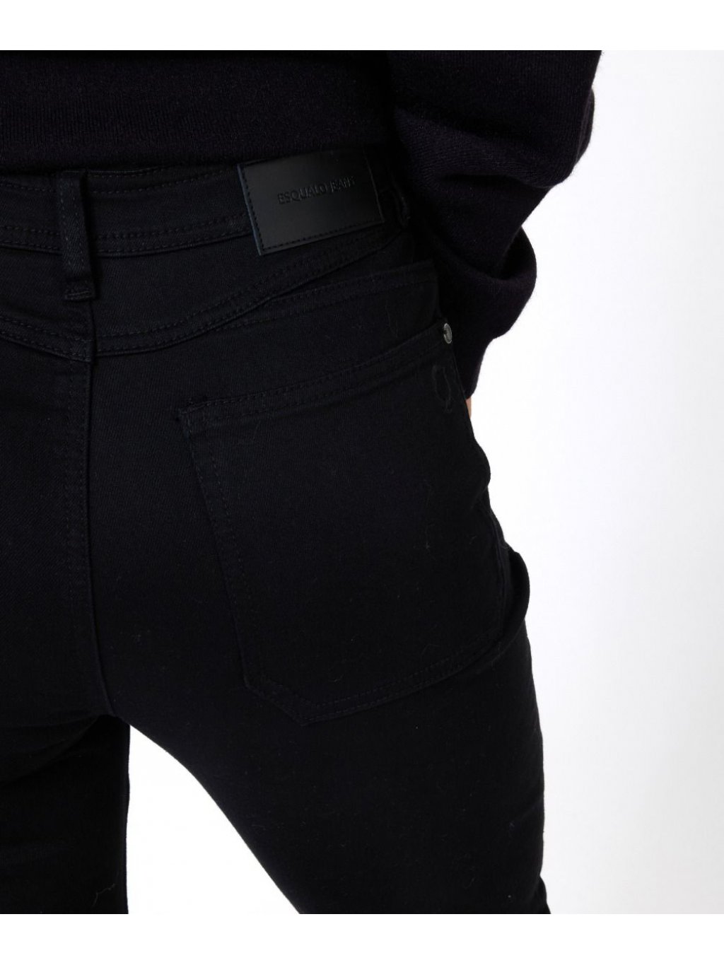 Kalhoty Esqualo 12502 černé džíny do pasu