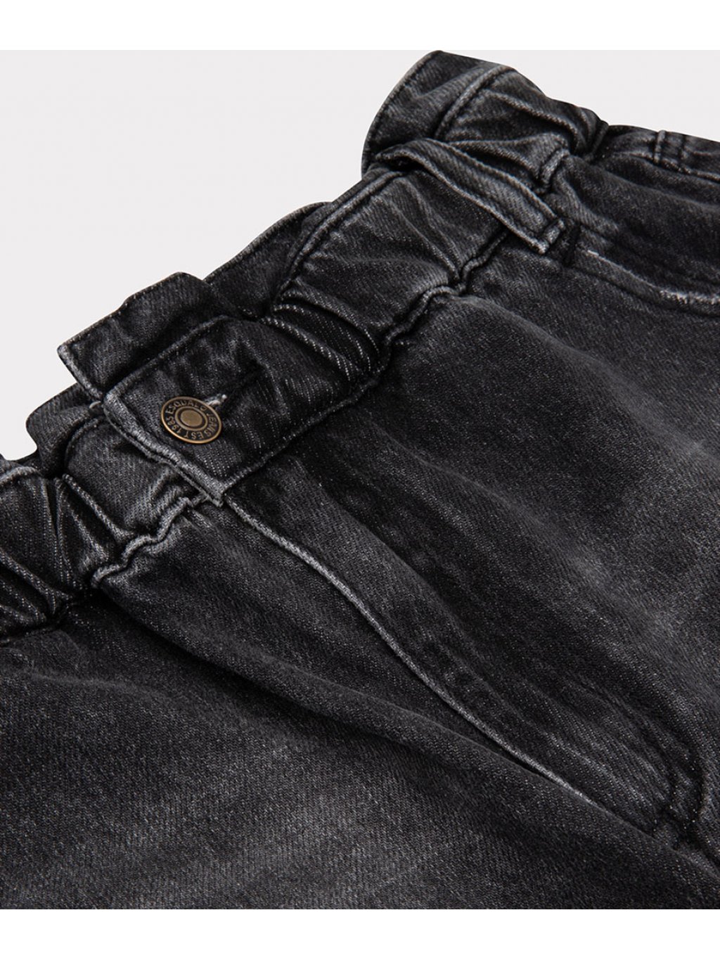 Kalhoty Esqualo 12502 šedočerné džíny do pasu