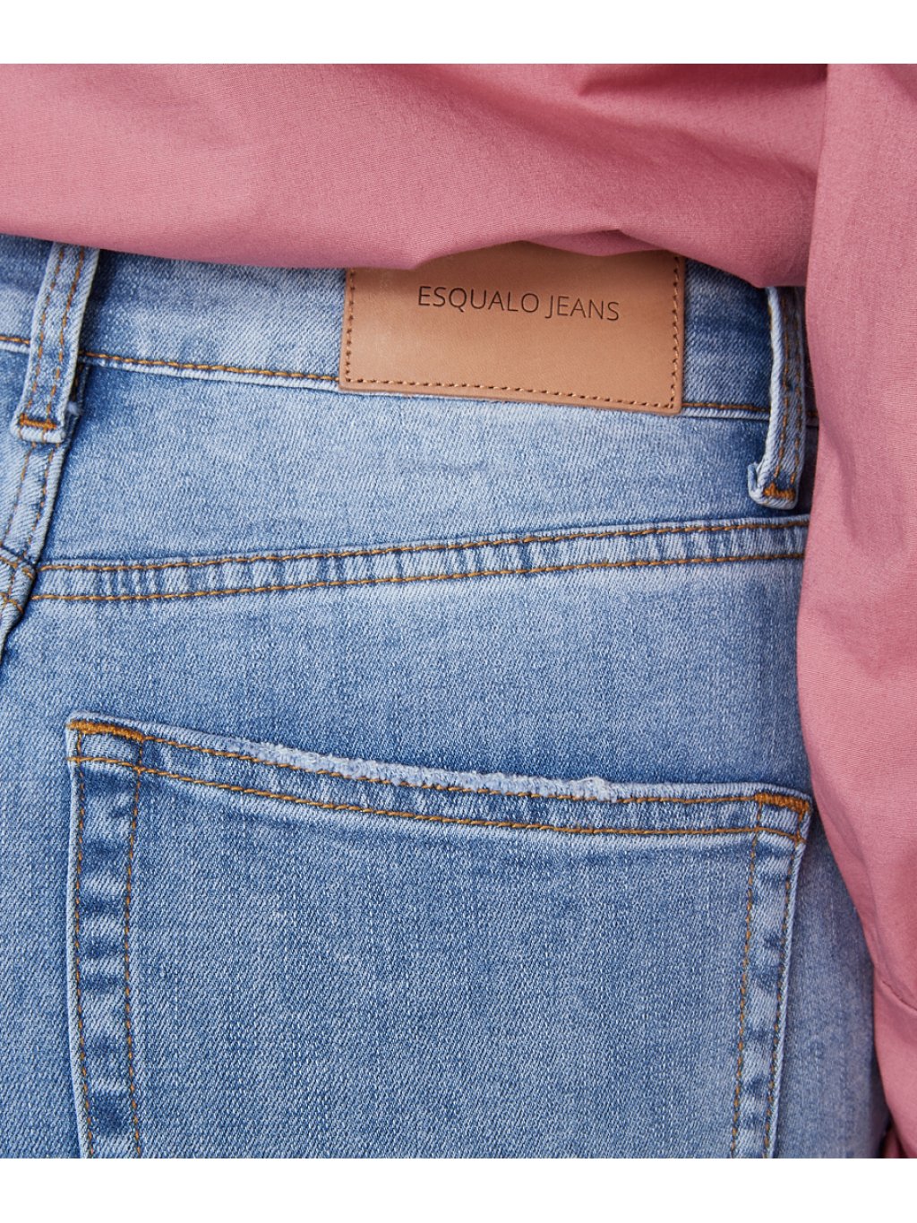 Kalhoty Esqualo 12503 světle modré džíny slim fit