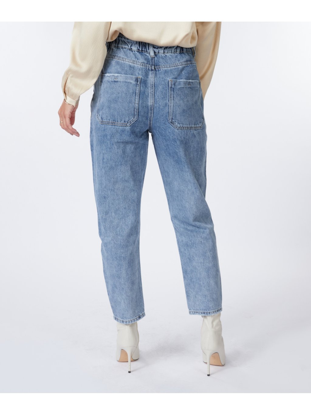 Kalhoty Esqualo 12506 středně modré džíny do pasu