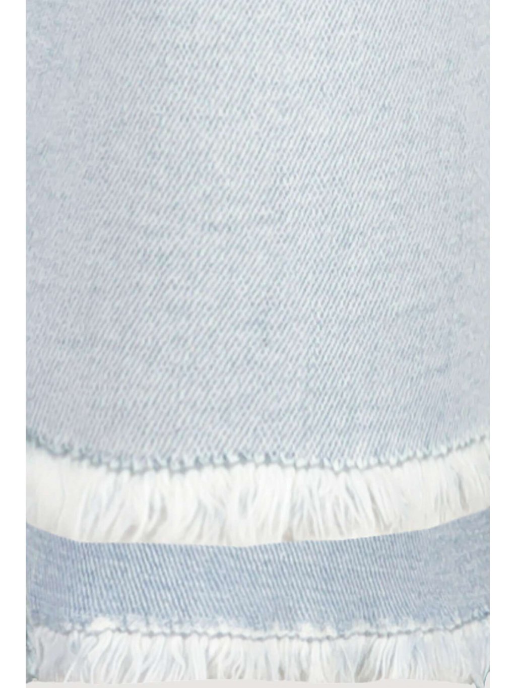 Kalhoty Monari 7354 světle modré zkrácené s třepením